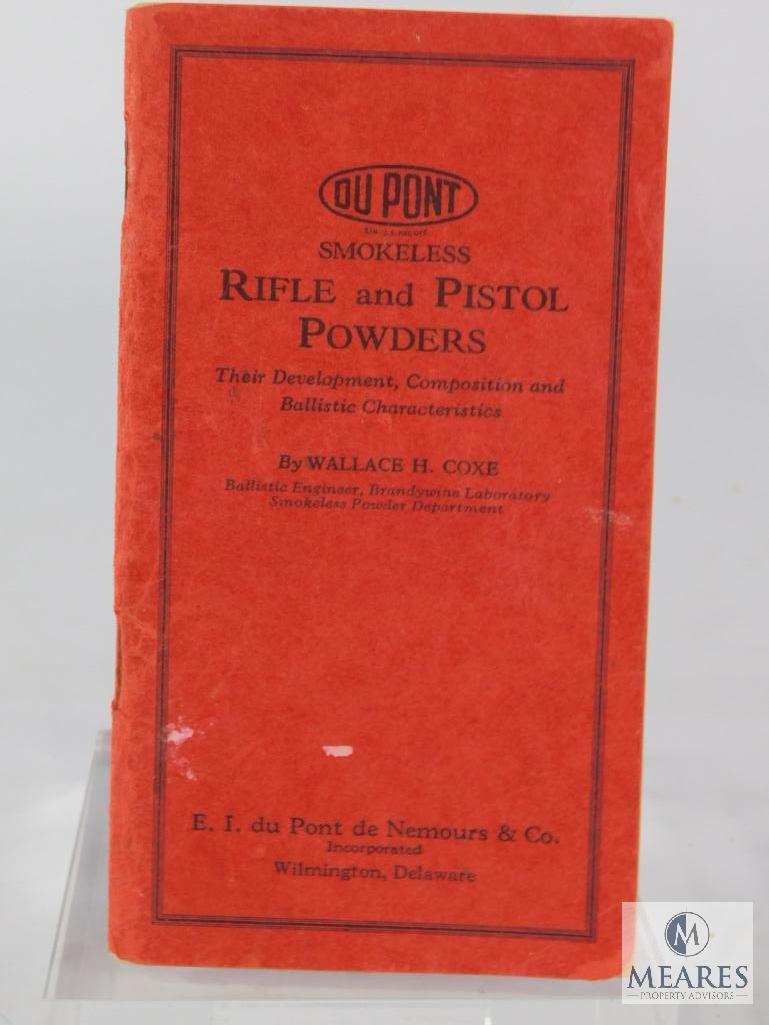 Dupont "Smokeless Rifle and Pistol Powder" Booklet