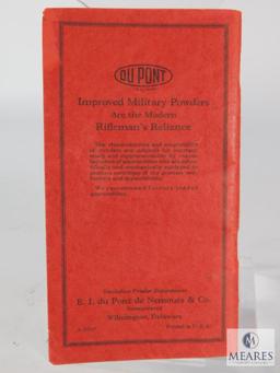 Dupont "Smokeless Rifle and Pistol Powder" Booklet