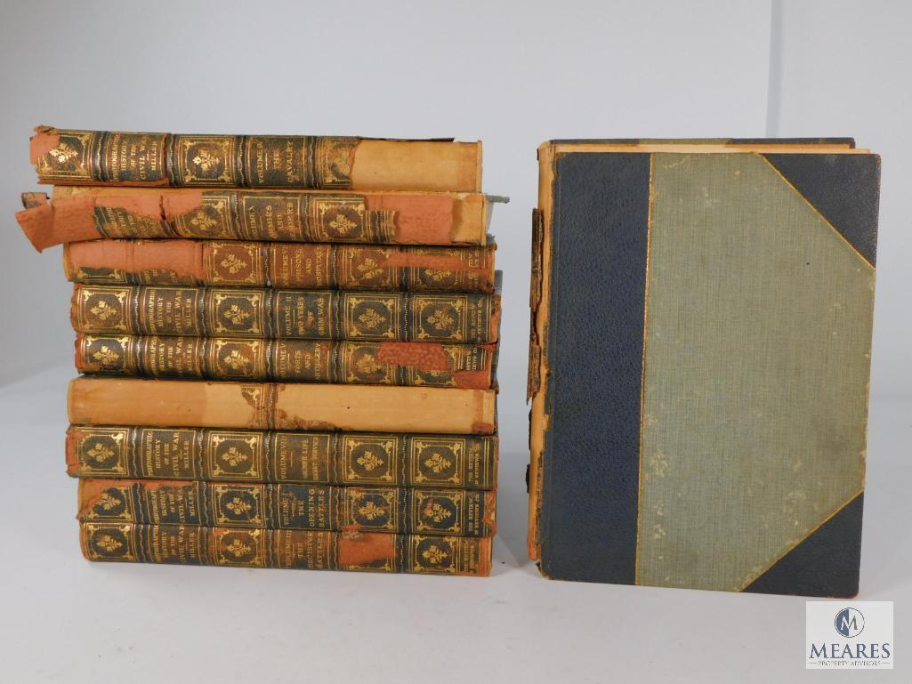 Lot of 10 Volumes The Photographic History of The Civil War, See Photos For List of Books