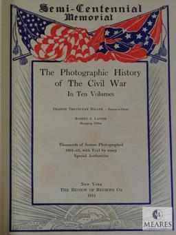 Lot of 10 Volumes The Photographic History of The Civil War, See Photos For List of Books