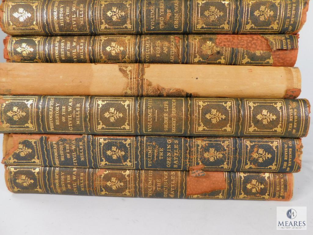 Lot of 10 Volumes The Photographic History of The Civil War, See Photos For List of Books