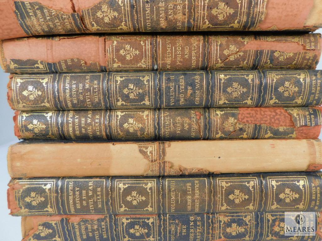 Lot of 10 Volumes The Photographic History of The Civil War, See Photos For List of Books