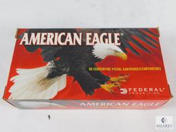 50 Rounds Federal Ammunition American Eagle 9mm Luger 115 Grain FMJ