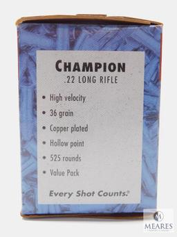 525 Rounds Federal Ammunition Champion .22 Long Rifle 36 Grain Copper Plated Hollow Point