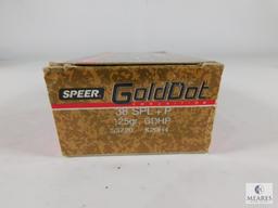 50 Rounds Speer Gold Dot Superior 38 SPL + P 125 Grain GDHP