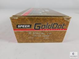 50 Rounds Speer Gold Dot Superior 38 SPL + P 125 Grain GDHP