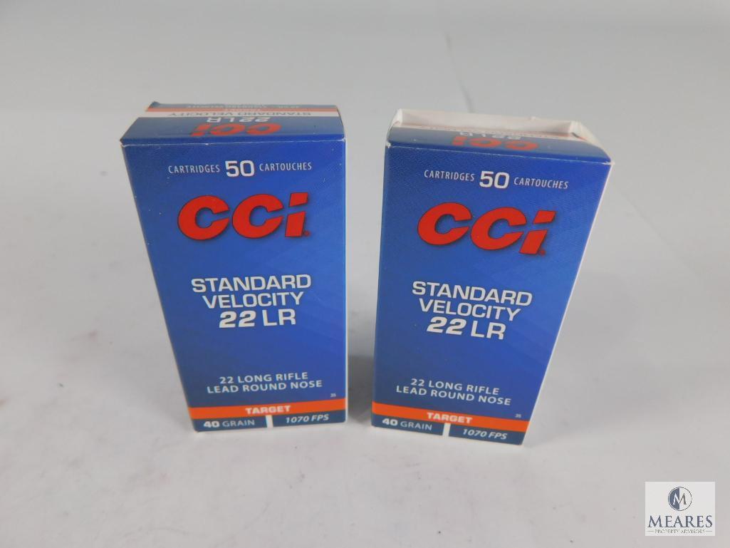 100 Rounds CCI Standard Velocity Target 22 LR 40 Grain Lead Round Nose