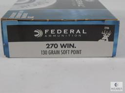 20 Rounds Federal Ammunition Power-Shok 270 WIN 130 Grain Soft Point