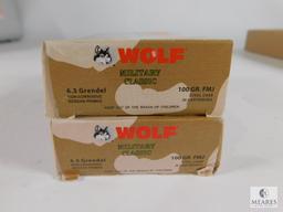 40 Rounds Wolf Military Classic 6.5 Grendel 100 Grain FMJ Steel Case Non-Corrosive Berdan Primed