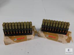 40 Rounds Wolf Military Classic 6.5 Grendel 100 Grain FMJ Steel Case Non-Corrosive Berdan Primed