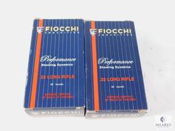 100 Rounds Fiocchi Ammunition Performance Shooting Dynamics .22 Long Rifle 38 Grain Sub Sonic HP