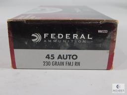 50 Rounds Federal Ammunition Champion 45 Auto 230 Grain FMJ RN