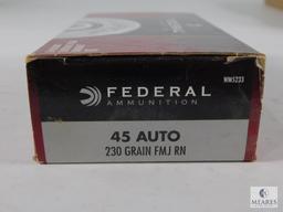 50 Rounds Federal Ammunition Champion 45 Auto 230 Grain FMJ RN