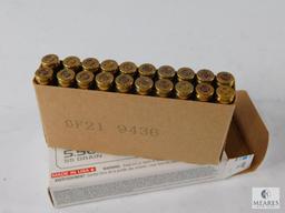 20 Rounds Winchester 5.56mm 55 Grain FMJ Target