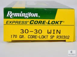 20 Rounds Remington Express Core-Lokt 30-30 WIn 170 Grain SP