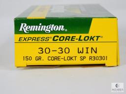 20 Rounds Remington Express Core-Lokt 30-30 WIn 170 Grain SP