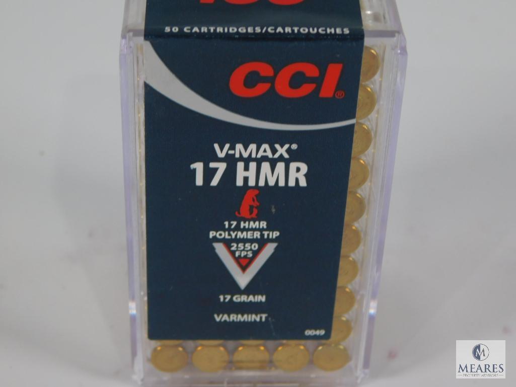 50 Cartridges CCI 17 HMR V-Max Polymer Tip