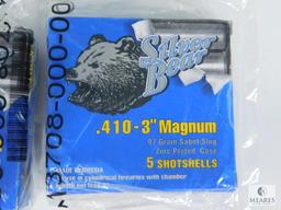 10 Shotshells Silver Bear .410-3" Magnum 97 Grain Sabot Slug Zinc Plated Case