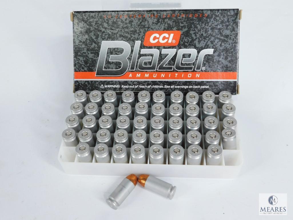 50 Rounds CCI Blazer 40 S&W 165 Grain TMJ