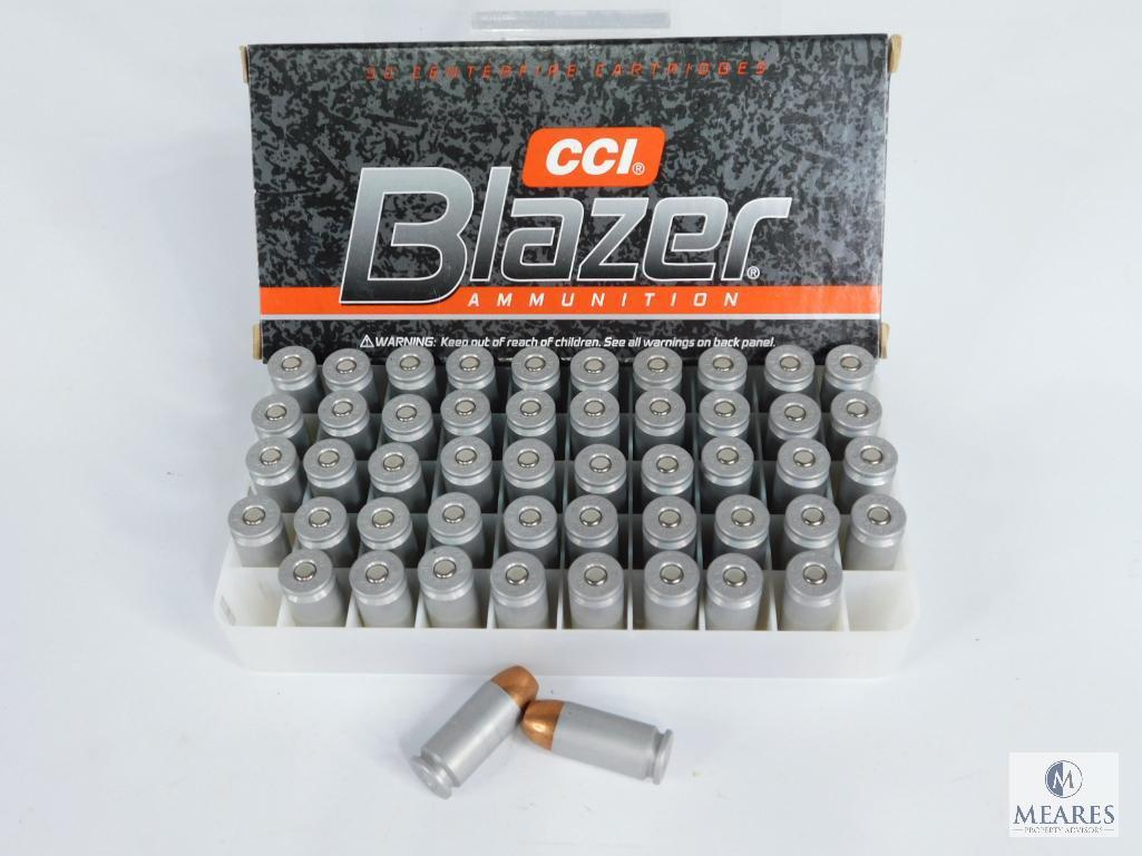 50 Rounds CCI Blazer 40 S&W 165 Grain TMJ