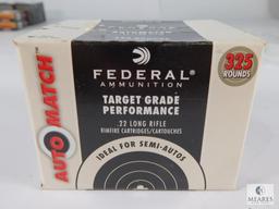 325 Rounds Federal Ammunition AutoMatch .22 Long Rifle 40 Grain