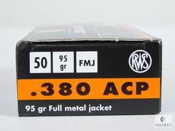 50 Rounds RWS Match Grade .380 ACP Sport Line 95 Grain FMJ