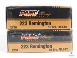 40 Rounds PMC Bronze 223 Remington 55 Grain FMJ-BT