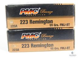 40 Rounds PMC Bronze 223 Remington 55 Grain FMJ-BT