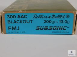 20 Rounds Sellier & Bellot 300 AAC Blackout 200 Grain FMJ