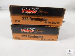 40 Rounds PMC Bronze 223 Remington 55 Grain FMJ-BT