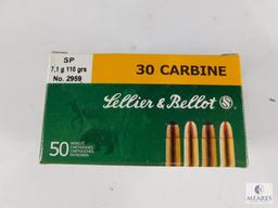 50 Rounds Sellier & Bellot 30 Carbine SP 110 Grain