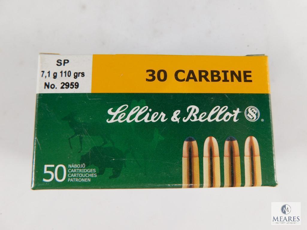 50 Rounds Sellier & Bellot 30 Carbine SP 110 Grain