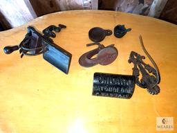 Chicago Watchlock Station and Other Older Metal Items