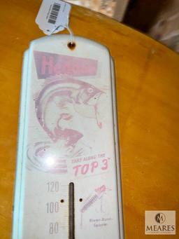 Heddon Fishing Lures Advertising Thermometer