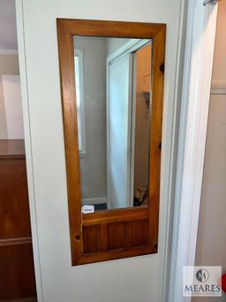 Vintage Wooden Wall Mirror