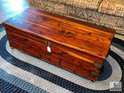Cedar Blanket Chest with Contents