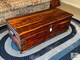 Cedar Blanket Chest with Contents