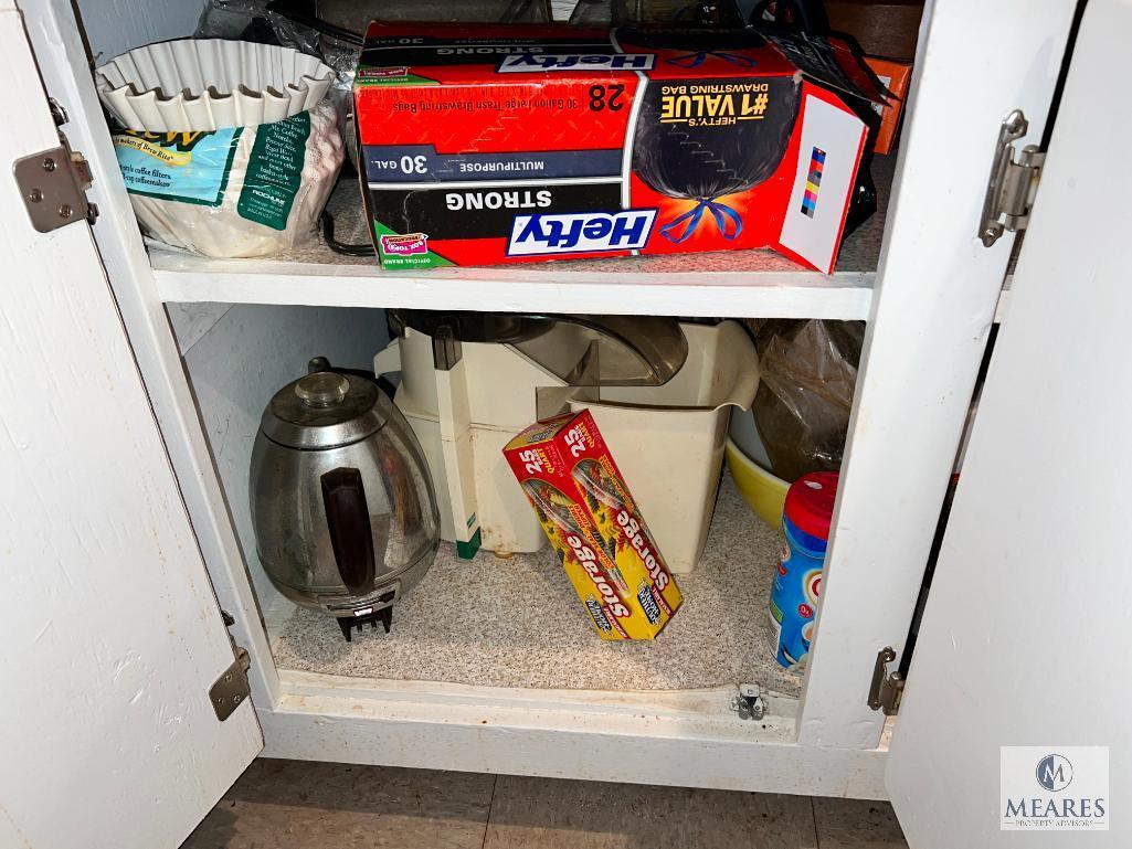 Contents of Kitchen Cabinets and Drawers