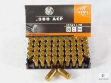 50 Rounds RWS .380 ACP 95 Grain FMJ Match Grade