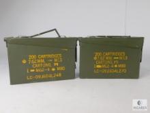 Two Metal Ammo Cans