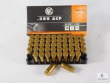 50 Rounds RWS .380 ACP 95 Grain FMJ Match Grade