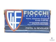50 Rounds Fiocchi Pistol Shooting Dynamics 32 Auto 73 Grain FMJ