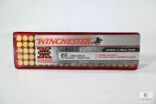 100 Rounds Winchester Super X 22 Long Rifle 40 Grain Super Speed Round Nose Copper Plated