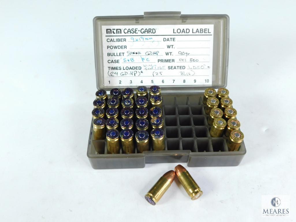 35 Rounds 9x19mm Luger 90 Grain Speer GDHP