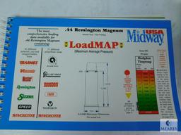 Lot of Four Midway Loadmaps - .45 ACP, 9mm Luger, .357 Magnum, .44 Remington Magnum