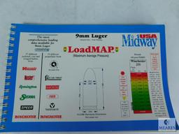 Lot of Four Midway Loadmaps - .45 ACP, 9mm Luger, .357 Magnum, .44 Remington Magnum