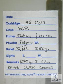 50 Rounds .45 Colt 250 Grain LRN RP