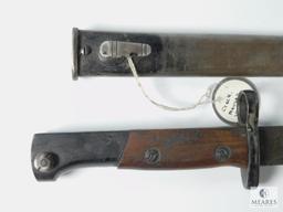 Mauser Style Bayonet with Hollow Ground Dagger Blade