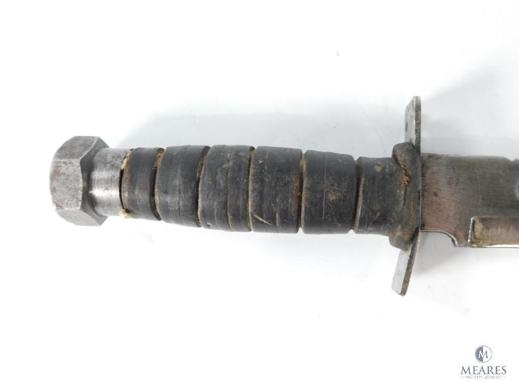 Vietnam Era Pilot Survival Knife with Makeshift Sheath