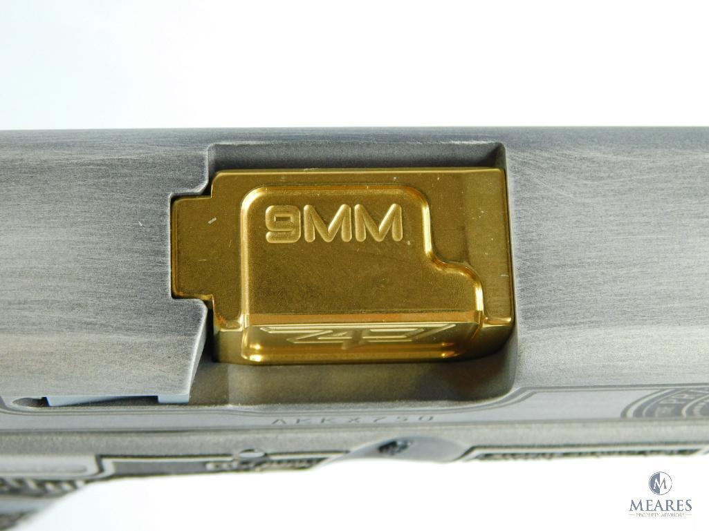 NEW - Glock 19 Gen 3 Custom "Trump 2024" Compact Handgun 9mm Luger 15rd - 4.6" Gold Barrel